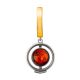 Gold Plated Silver Pendant With Amber The Lumiere, image 