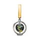 Green Amber Pendant In Gold Plated Silver The Lumiere, image 