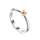 Silver Golden Ring With Diamond The Diva, Ring Size: 6.5 / 17, image 