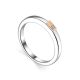 Silver Golden Diamond Ring The Diva, Ring Size: 8.5 / 18.5, image 