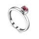 Sterling Silver Ring With Rhodolite Crystal Centerstone, Ring Size: 6 / 16.5, image 