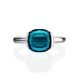 Sterling Silver Ring With Blue Synthetic Topaz, Ring Size: 8.5 / 18.5, image , picture 3