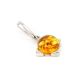 Geometric Amber Silver Pendant The Rondo, image , picture 2
