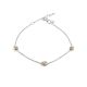Silver Golden Diamond Bracelet The Diva, image 