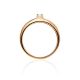 Classy Gold Plated Crystal Ring, Ring Size: 5.5 / 16, image , picture 3