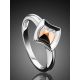 Stylish Silver Golden Diamond Ring The Diva, Ring Size: 6 / 16.5, image , picture 2