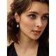18ct Gold on Sterling Silver ​Hoop Earrings with Pearl Charm The Palazzo, image , picture 3