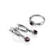 Classy Garnet Silver Ring With Crystals, Ring Size: 5.5 / 16, image , picture 4