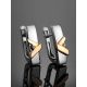 Silver Golden Earrings With Diamonds The Diva, image , picture 2