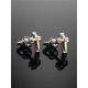Silver Golden Studs With Diamonds The Diva, image , picture 2