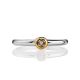 Silver Golden Ring With Solitaire Diamond The Diva, Ring Size: 8 / 18, image , picture 3