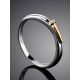 Silver Golden Diamond Ring The Diva, Ring Size: 6.5 / 17, image , picture 2