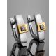 Geometric Silver Golden Earrings With Diamonds The Diva, image , picture 2
