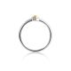 Silver Golden Ring With Solitaire Diamond The Diva, Ring Size: 8 / 18, image , picture 3