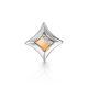 Silver Golden Pendant With Diamonds The Diva, image 