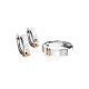 Silver Band Ring With Diamond And Golden Details The Diva, Ring Size: 12 / 21.5, image , picture 4