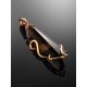 Faceted Smoky Quartz Golden Pendant, image , picture 2