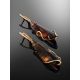 Faceted Smoky Quartz Golden Dangle Earrings, image , picture 2