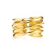Twisted Gold Plated Silver Ring The ICONIC, Ring Size: Adjustable, image , picture 4