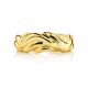 18ct Gold on Sterling Silver Abstract Molten Ring The Liquid, Ring Size: Adjustable, image , picture 3