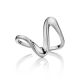 Silver Abstract Wave Ring The Liquid, Ring Size: Adjustable, image , picture 3
