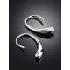 Statement Silver Drop Earrings The Liquid, image , picture 2