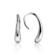 Statement Silver Drop Earrings The Liquid, image 