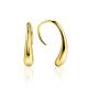 Statement 18ct Gold on Sterling Silver Drop Earrings The Liquid, image 