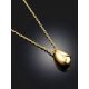 Solid 18ct Gold on Sterling Silver Teardrop Pendant Necklace The Liquid, image , picture 2
