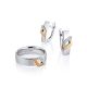 Silver Golden Earrings With Diamonds The Diva, image , picture 3