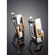 Silver Golden Earrings With Diamonds The Diva, image , picture 2