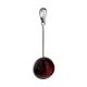 Silver Dangle Pendant With Cherry Amber The Sorbonne, image 