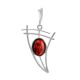 Cherry Amber Silver Pendant The Sail, image 
