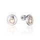 Silver Gold Diamond Earrings The Diva, image 
