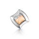 Silver Golden Diamond Pendant The Diva, image 