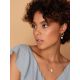 Pearl Drop Earrings in Hammered 18ct Gold on Sterling Silver ​The Palazzo, image , picture 3