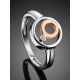 Geometric Silver Golden Diamond Ring The Diva, Ring Size: 6 / 16.5, image , picture 2