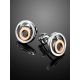 Silver Gold Diamond Earrings The Diva, image , picture 2