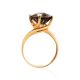 Gold Ring With Dark Smoky Quartz, Ring Size: 9.5 / 19.5, image , picture 4
