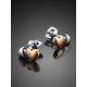 Silver Golden Heart Shaped Stud Earrings With Diamonds The Diva, image , picture 2