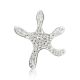 Silver Starfish Pendant With Crystals The Jungle, image 