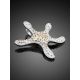 Silver Starfish Pendant With Crystals The Jungle, image , picture 2