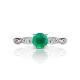 Green Agate Silver Ring With Crystals, Ring Size: 7 / 17.5, image , picture 3
