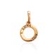 Cute Gold Plated Pendant With Engraving, image 