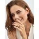 Bold Golden Ring With Synthetic Alexandrite, Ring Size: 7 / 17.5, image , picture 3