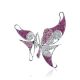 Silver Crystal Butterfly Pendant The Jungle, image 