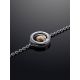 Silver Chain Bracelet With Round Golden Detail And Diamond The Diva, image , picture 2