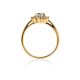 Elegant Gold Plated Ring With Crystals, Ring Size: 6.5 / 17, image , picture 3