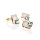 Gold Topaz Ring With Nacre, Ring Size: 6 / 16.5, image , picture 5