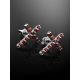 Cross Design Silver Studs With Crystals The Aurora						, image , picture 2